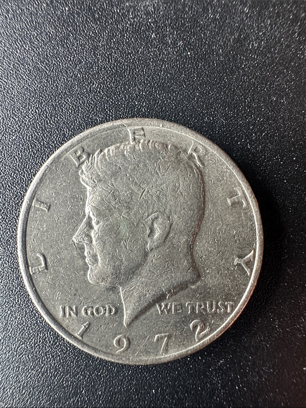 1972 Kennedy Half Dollar Silver Tone Coin - Amazing Condition - American Coin